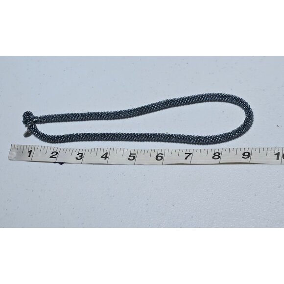 Elegant Boho Black Seed Beaded Chunky Statement Necklace Fashion Jewelry Women - Picture 4 of 5